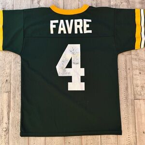LOGO 7 VTG Bret Favre Dark Green Jersey #4 kids M